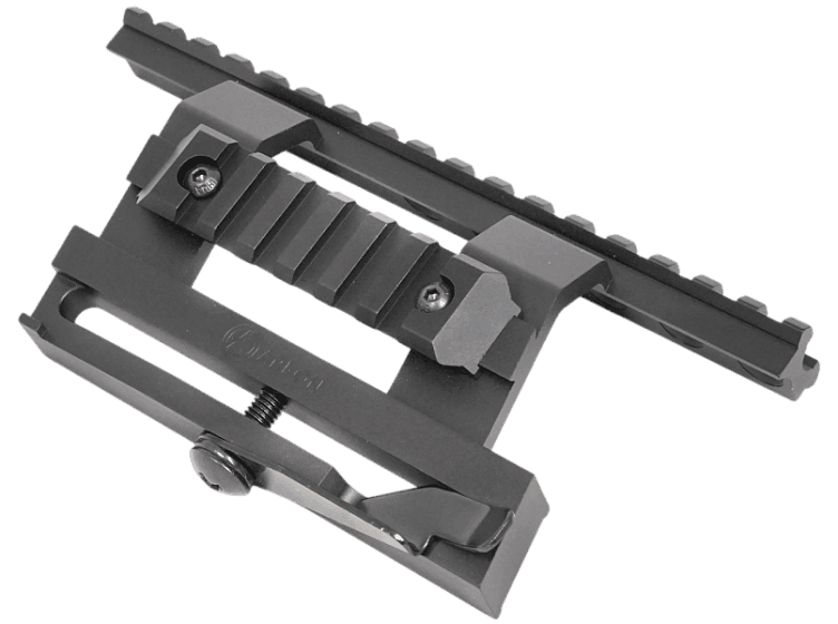 Быстросъёмный боковой кронштейн ARKON с 2 планками Weaver на Сайга/АК