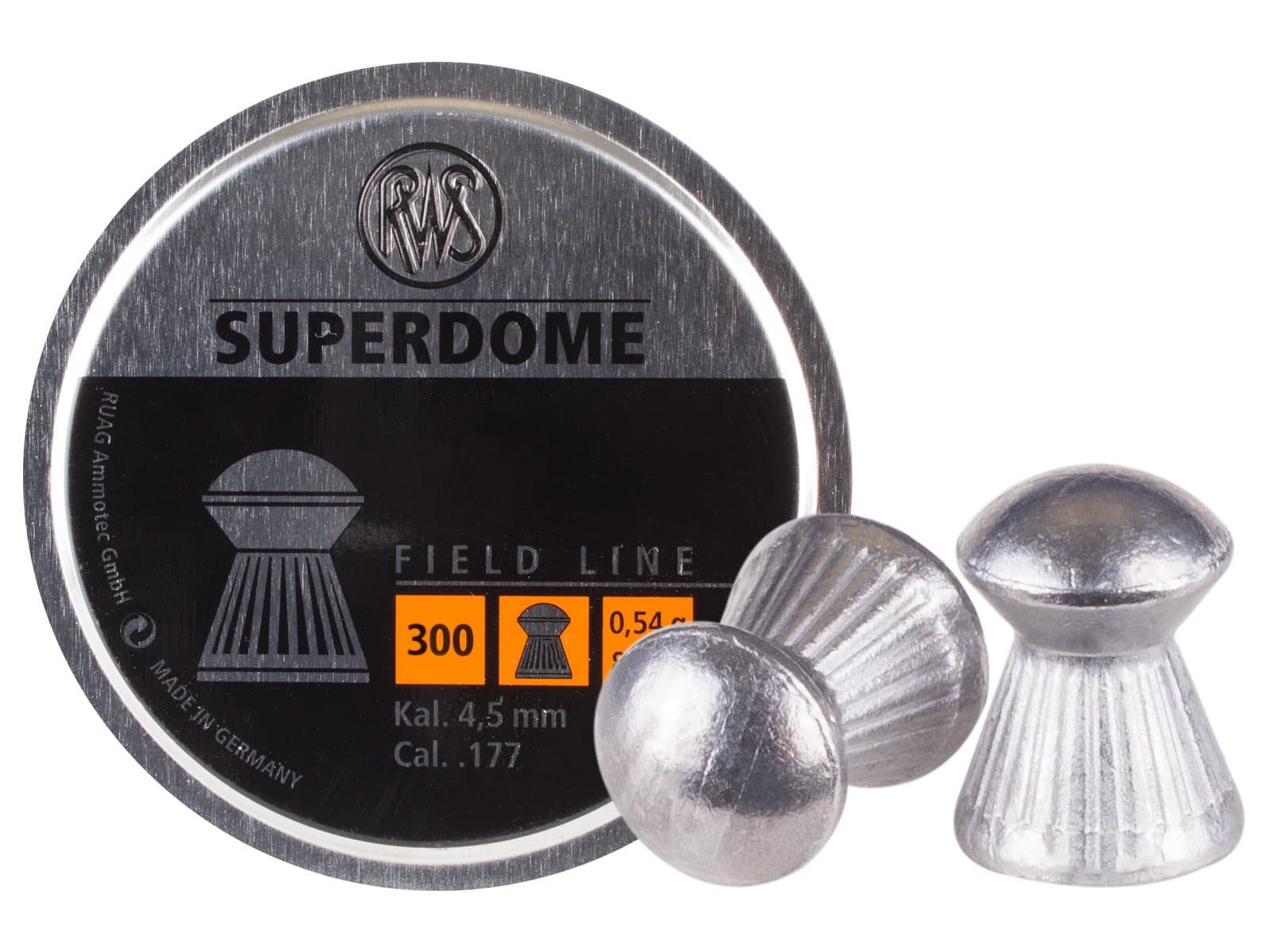 RWS Superdome .177 калибра, 8.3 гран, купол, 300 шт